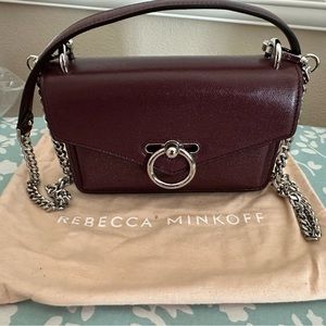 Rebecca Minkoff Jean Mac Crossbody in Burgundy. Brand new, never used.